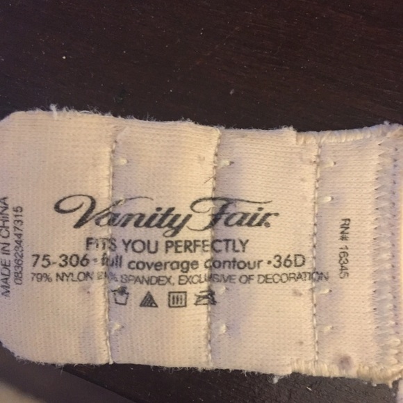 đź‘™Vanity Fair 36D Bra / White / Off Whiteđź‘™ - Picture 6 of 6